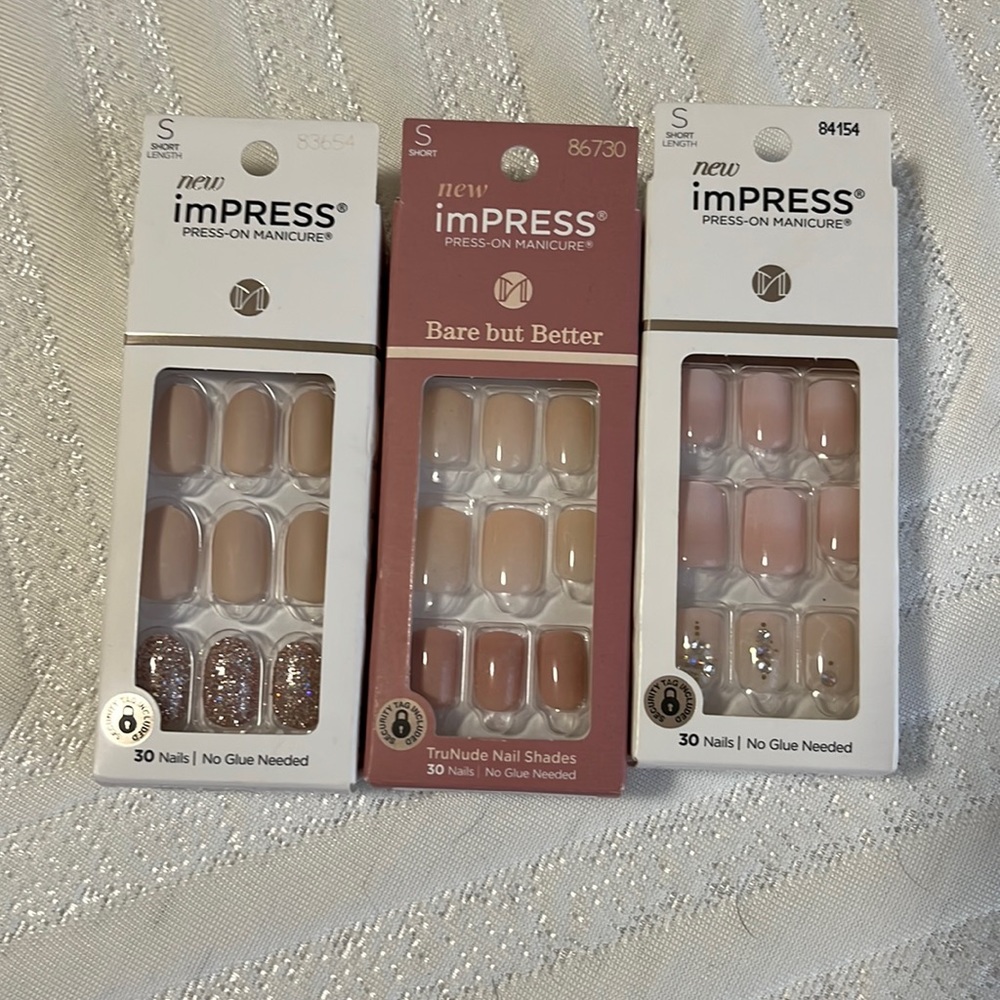 Short Nude Press-Ons